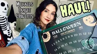 Halloween Haul!🎃 Michaels, Target, & Big Lots!🖤✨