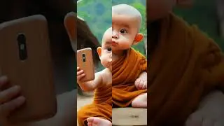 Japanese Monk so cute baby #viralvideo #statusvideo #shortvideo #youtubeshorts #cutebaby