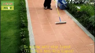 Walkway anti-slip treatment | 43 Nursery, aisle, tile flooring, nonslip construction project