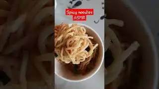 ASMR satisfying mixing noodles #shorts #asmr #foodie #noodle #spicy #satisfying #mixing