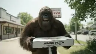 Bigfoot Stealing the Jumbo Pizza