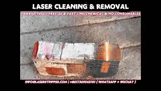 Laser Brick Cleaning Remove Paint & Stains from Marble, Granite, Bricks with Fiber Laser Machine