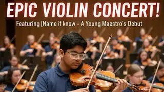 Vidhur Violin concert in the Perry Meridian 6th grade academy