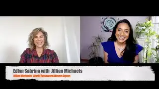 Edlyn interviewing Jillian Michaels