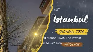 Experience the Magic of a 3 AM Snowfall in Istanbul 🇹🇷❄️🥶
