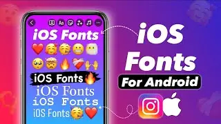 How to get iphone font on android🥳 | iOS Fonts For Android 2024 | iOS Fonts+Emojis On INSTAGRAM
