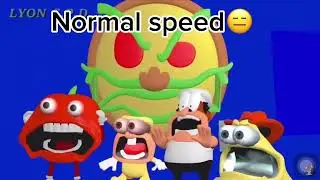 Pizza tower meme😂🤣💀in Normal  speed  Vs 2x speed Vs 10x speed Vs 100xspeed🤯