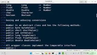 Wrapper classes