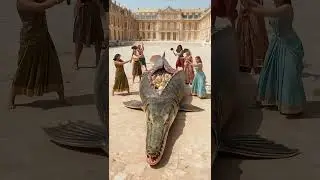 🌍 Mystery Inside a Giant Fish: People Hit It, and Chicks Came Out! 🐟🐣