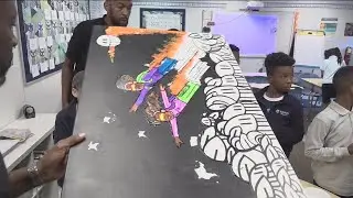Atlanta students collaborate with local artists to create pieces