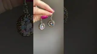Beaded earring tutorial coming soon 🩷#beading #beadingtutorials #beadedjewellery #seedbeads