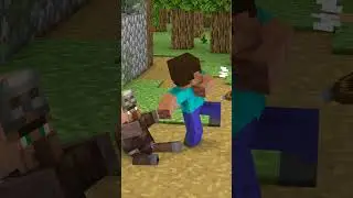 MINECRAFT ON 1000 PING with Pillager Raid -  Minecraft Animation
