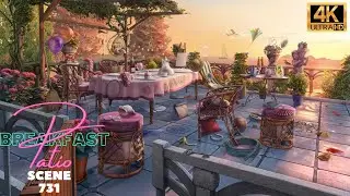June's Journey Scene 731 Vol 2 Ch 47 Breakfast Patio  *Full Mastered Scene* 4K