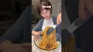 Oh~~ Let&rsquo;s make Panda Express stir fry noodles with spaghetti 🐼
