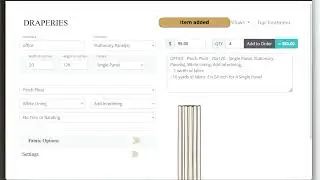 Window Treatments and Workroom Calculator