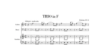 Haydn: Piano Trio No. 17 in F major, Hob. XV:2 (with Score)