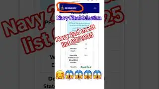 Navy 2nd merit list 02/2025 #navyphase2result #navy2ndmerit #navyssr #navy #navylife #navymr
