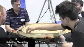 Crokinole 2015 World Championship - Doubles Slater/Slater v Beierling/Beierling