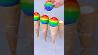 Fancy Rainbow Cake Decorating 🌈
