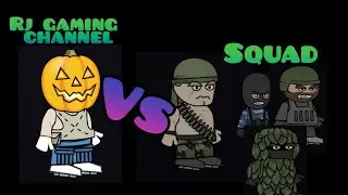Rj gaming channel🆚 squad in Mini militia || rj gaming channel