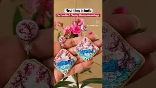 Introducing Cherry Blossom Handmade Polymer Clay earrings ₹599 | 9899166789 #ytshorts #jewellery