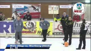 Vorrunden Spiel (Wals vs. Wartberg) / Staatsmeisterschaft im Eisstocksport 2014