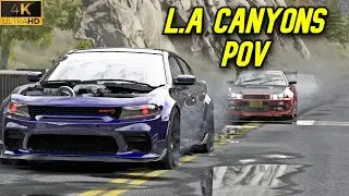 Skyline GTR VS Dodge SRT Hellcat On L.A Touge | Assetto Corsa