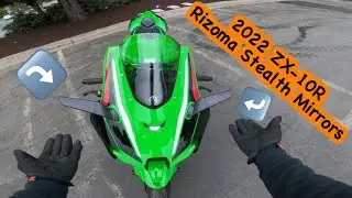 RIZOMA STEALTH MIRRORS | 2022 Ninja ZX-10R | Installation & unboxing