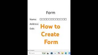 Quickly Design Forms in MS Word! 🖋️ #WordTips | MJ Smart Work