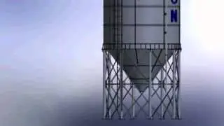 490 тонный силос для цемента (сборный)