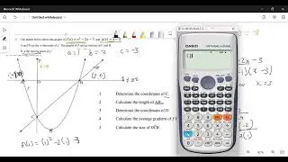 Intersections and Key Features of a Quadratic and a Straight-Line Graph