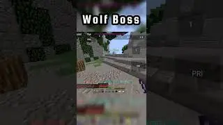 Wolf Boss is a joke!!!!! #minecraft #hypixel #minecraftmemes#javaedition #bedrockedition #skyblock
