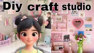 Your dream aesthetic 🌷💫 craft studio 😱😱|| setup makeover || Iman craft galaxy 