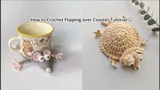 How to Crochet Sid 🧊 Coaster Tutorial ⛰️🧊 | Flipping over Cup Mat--Part 2/2