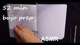 ASMR - Preparing november 2021 in my bullet journal (no talking)