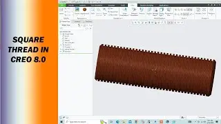 How to make a Square Thread in Cero 8.0|CAD Tutorials||#CADCAMwithisrar||CAD tutorial