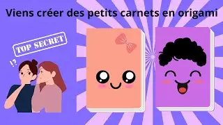 TUTO FAIRE UN PETIT CAHIER EN ORIGAMI