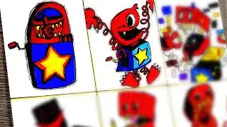 Drawing Boxy Boo - Poppy Play Time- Project Playtime- Drawing Friday Night Funkin- boxy boo
