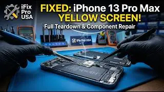 Yellow Screen iPhone 13 Pro Max Full Teardown & Repair Reveals the Truth #iphonerepair #repair #fix