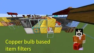 New item filter designs using the 1.21 copper bulbs, silent, overflow protected, 1wt, Minecraft Java