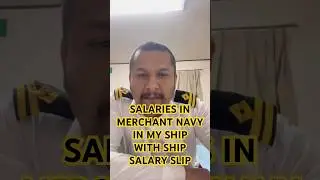 Salaries in merchant navy with ship salary slip || merchant navy || salary || #ship #merchantnavy