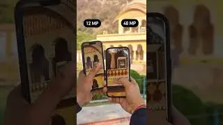 iPhone 12MP vs 48MP 📱| 13 Pro Max vs 14 Pro Max #iphone #shorts #youtubeshorts