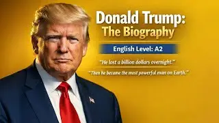 English Listening Practice A2 | Donald Trump Biography : From Bankruptcy to President