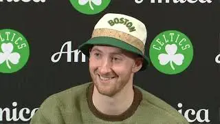 Sam Hauser PostGame Interview | Indiana Pacers vs Boston Celtics