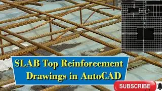 Slab ll Top Reinforcement detail drawing in AutoCAD