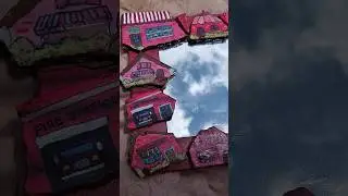 Don't throw away failed wall putty craft scraps!#art #painting #viral