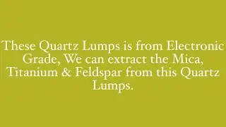 These Quartz Lumps is from Electronic Grade, #quartz #quaratine #electronic #yesgroupofminerals