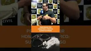 Pol&iacute;cia captura homem investigado por homic&iacute;dio e tr&aacute;fico #FiqueAlerta