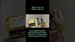 Korky 528MP QuietFILL Platinum Fill Valve-Fits Most Toilets-Easy to Install-Made in USA, Universal