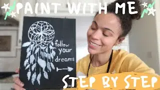 Step by Step: How To Paint A DreamCatcher. ( FOR BEGINNERS)